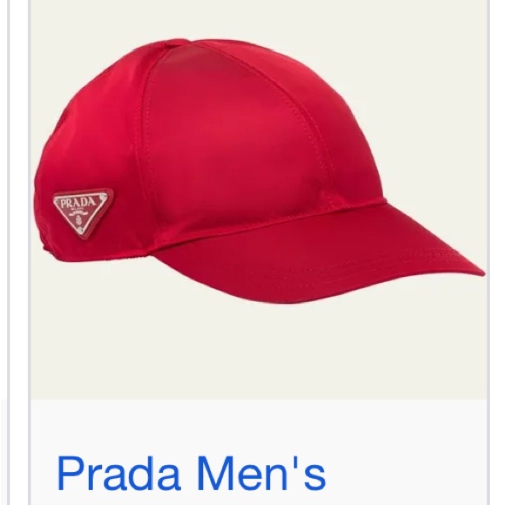 Prada Vibrant Red Men's Cap